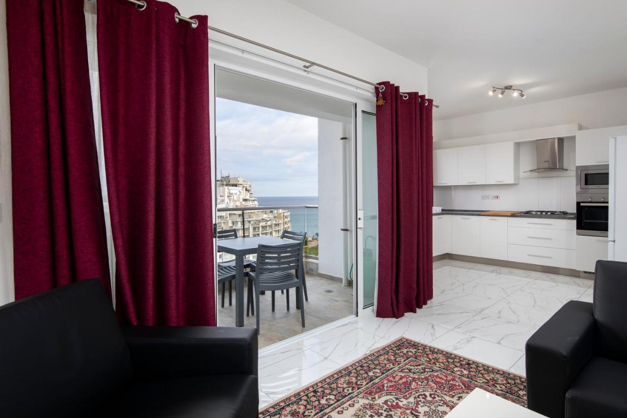 Sea View Apartment 2 Bedrooms 2 Bathrooms, 2 Minutes Away From The Sea Saint Julian's ภายนอก รูปภาพ